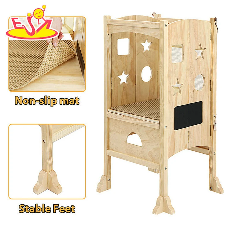 تصميم جديد معكرون لعبة مطبخ خشبية لطيفة للأطفال W10C582
